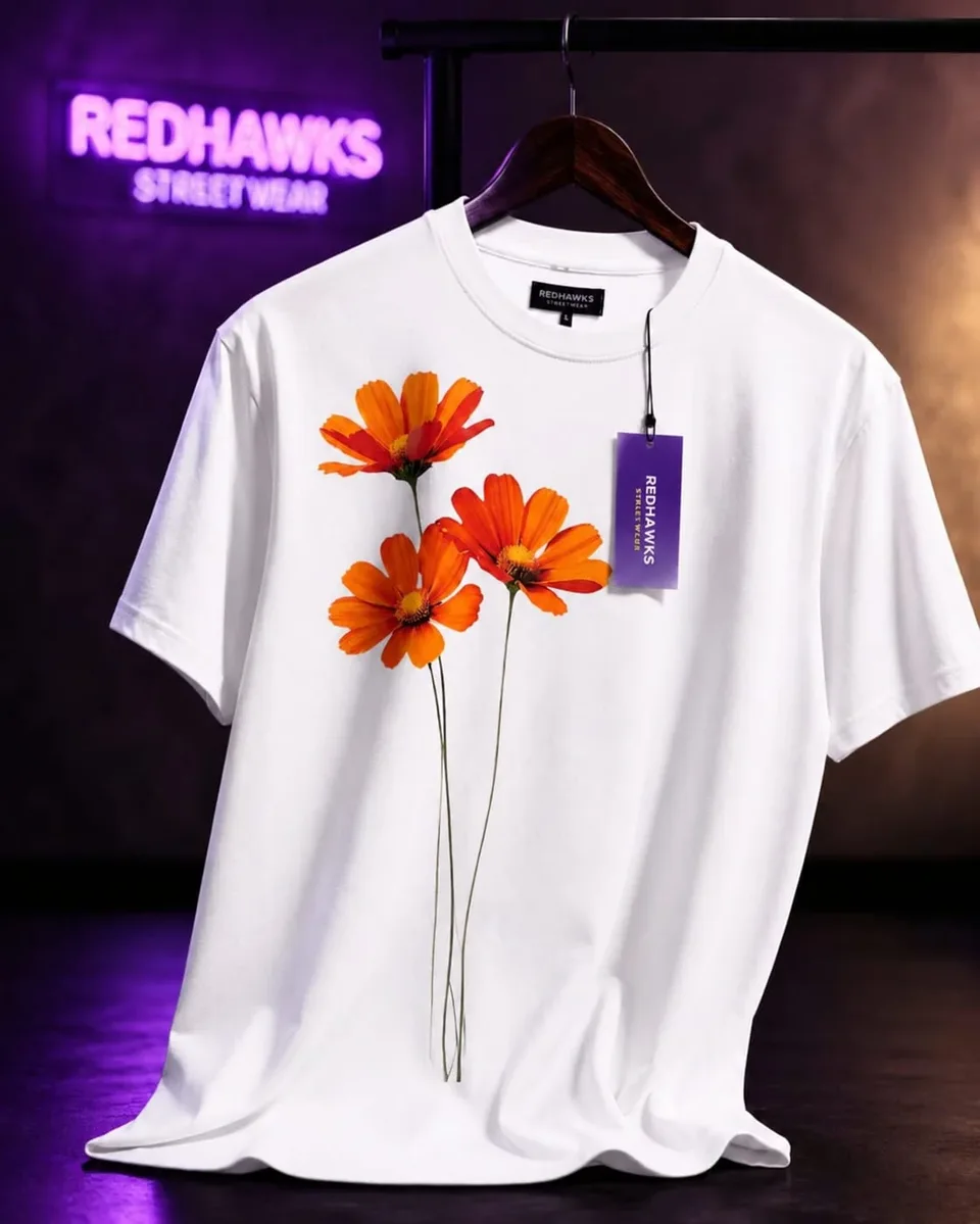 Bloom Line White Tee